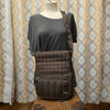 LUG Brown Nylon Quilted Messenger Bag - PopRock Vintage. The cool quotes t-shirt store.