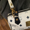 MCM White Signature Mini Boston w. Crossbody strap - PopRock Vintage. The cool quotes t-shirt store.