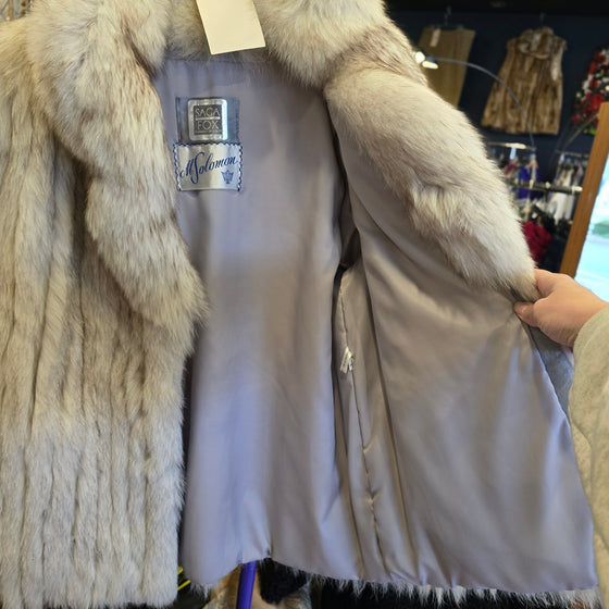 VINTAGE FUR SAGA FOX White Fox Coat