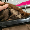 VINTAGE Brown Mink Patterned Coat