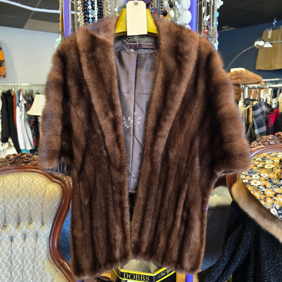 VINTAGE FUR Dark Mink Stole