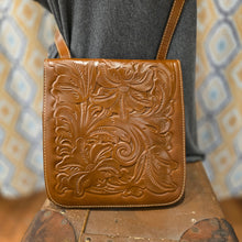  PATRICIA NASH Brown Tooled Leather Crossbody - PopRock Vintage. The cool quotes t-shirt store.