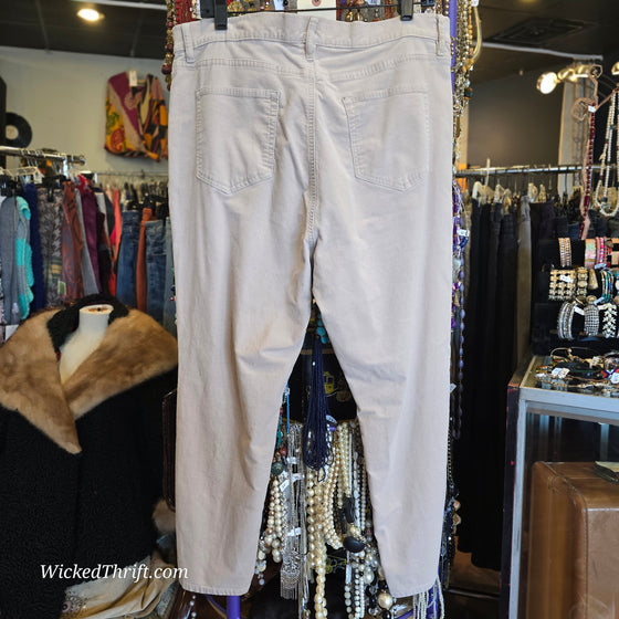 LOFT Tan Corduroy Pants 18