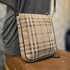 BURBERRY Novacheck Suede Crossbody AS IS - PopRock Vintage. The cool quotes t-shirt store.