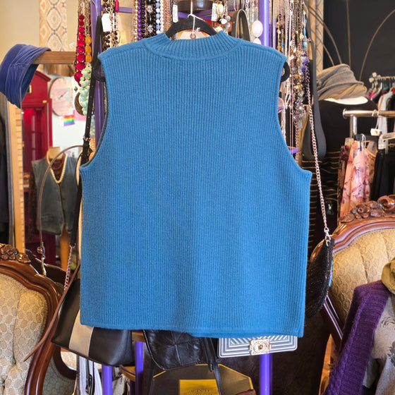 PRICE DROP! KAREN SCOTT Turquoise Vest 1X