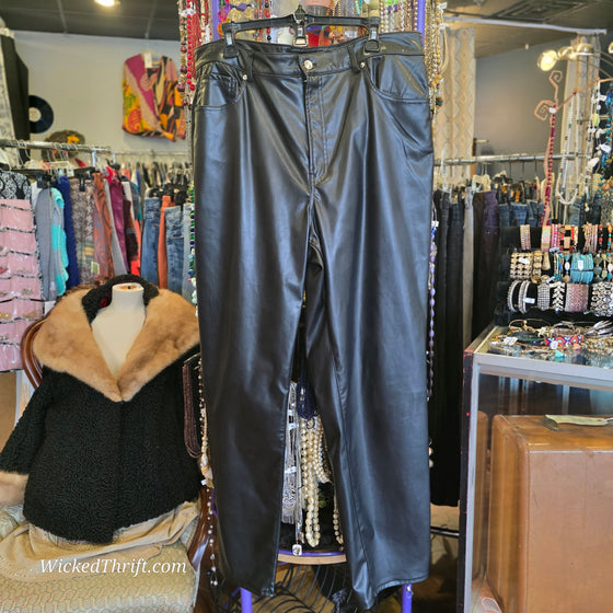 DIVIDED Vegan Leather Pants 16