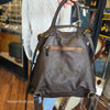 FIRENZE Dark Brown Woven Genuine Leather Backpack