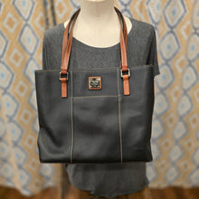  DOONEY & BOURKE Black Pebbled Leather Tote - PopRock Vintage. The cool quotes t-shirt store.