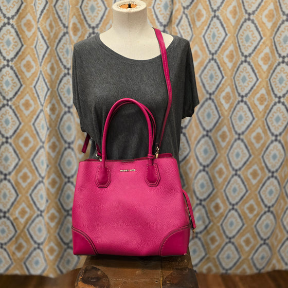 MICHAEL KORS Pink Pebbled Leather Tote AS IS - PopRock Vintage. The cool quotes t-shirt store.