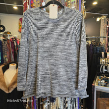  EIGHT EIGHT WIGHT Black/White Stripe Sweater L