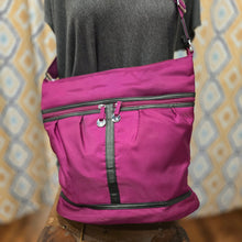  TRAVELON Purple Nylon Travel Shoulder Bag - PopRock Vintage. The cool quotes t-shirt store.