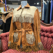  VINTAGE 60s Deerskin Fringe Leather Jacket