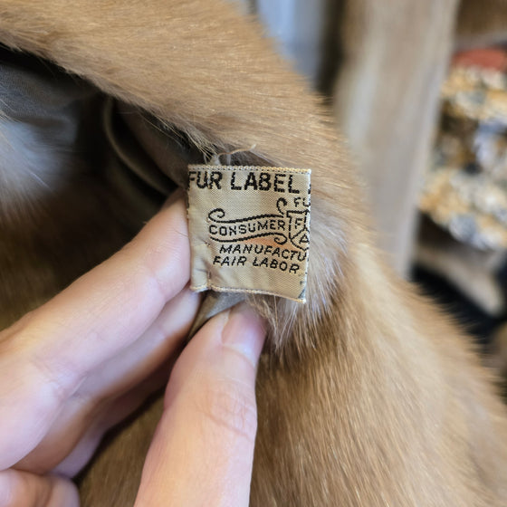 VINTAGE Blonde Mink Stole