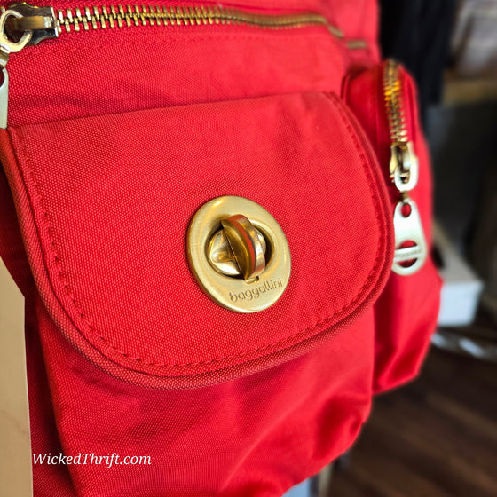 BAGGALLINI Red Travel Bag